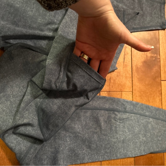 Blue Jean-look print, luon type material leggings - Picture 4 of 4